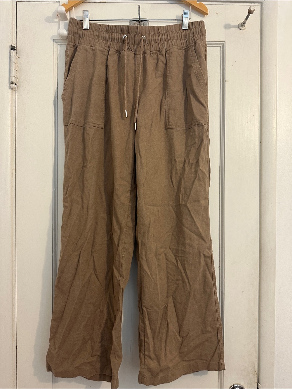 WILLIT Linen Wide-Leg Drawstring Pants